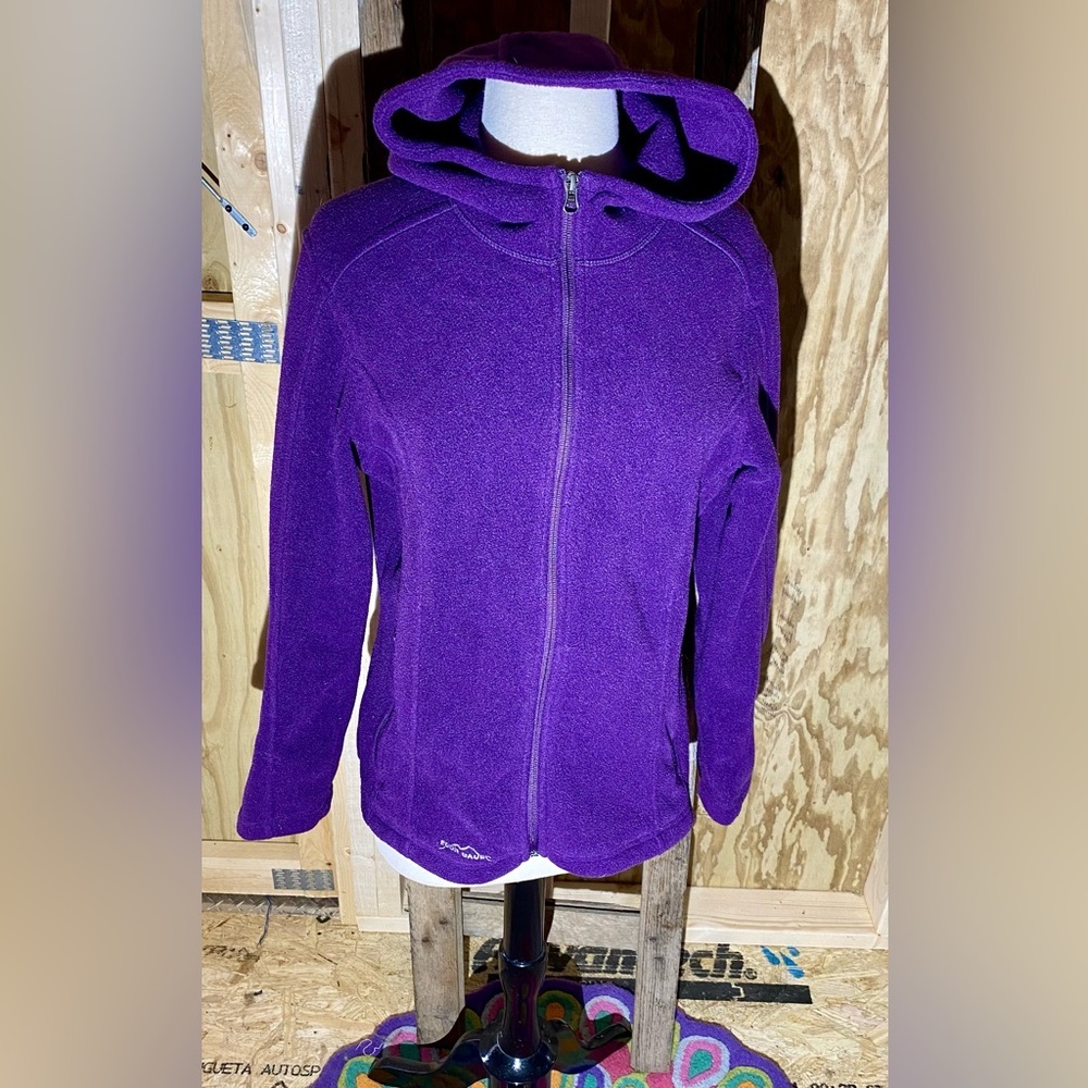 💥EDDIE BAUER LADIES HOODED FULL-ZIP FLEECE JACKET STYLE EB206💥 - Picture 2 of 16